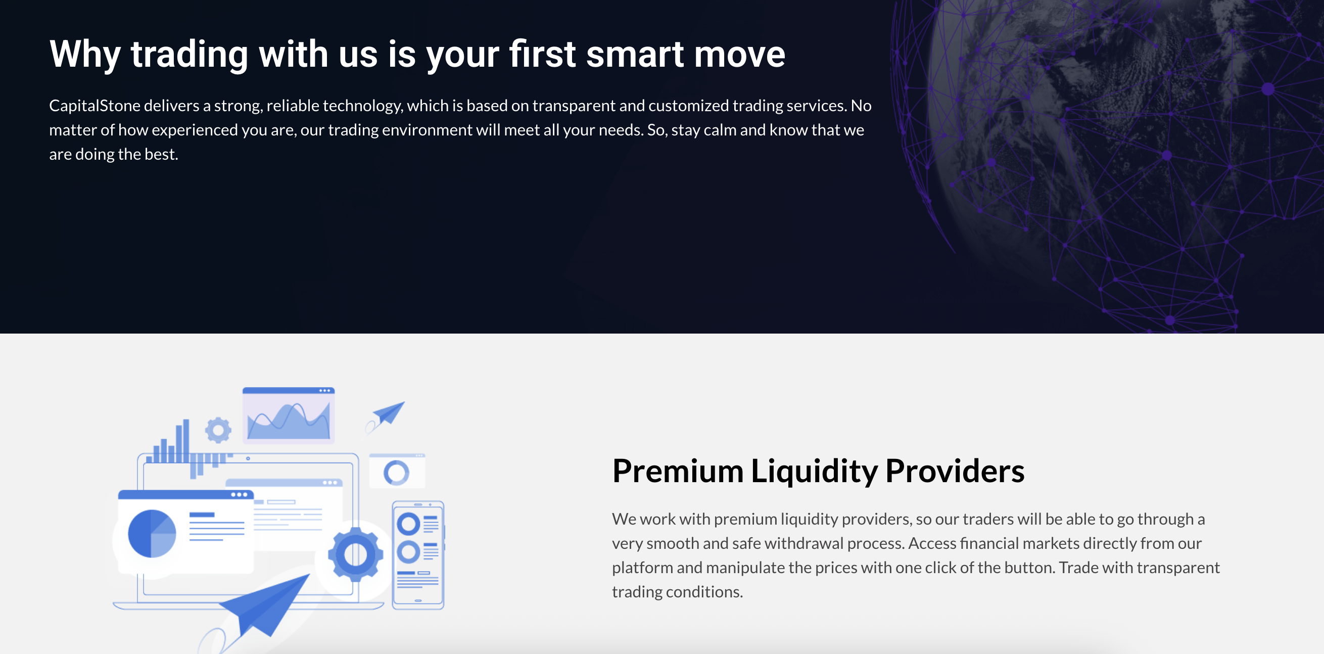 Capital Stone page screenshot