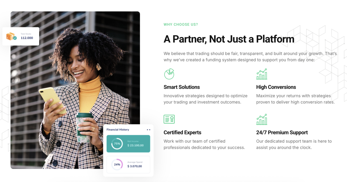 | BTC Expanse Wealth trust capital home page screenshot