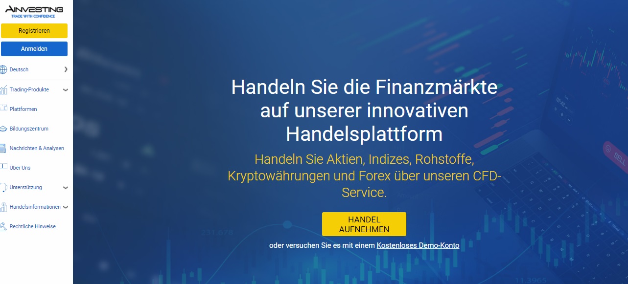Ainvesting Bewertung – Traden Sie mit dem spektakulären Ainvesting Broker