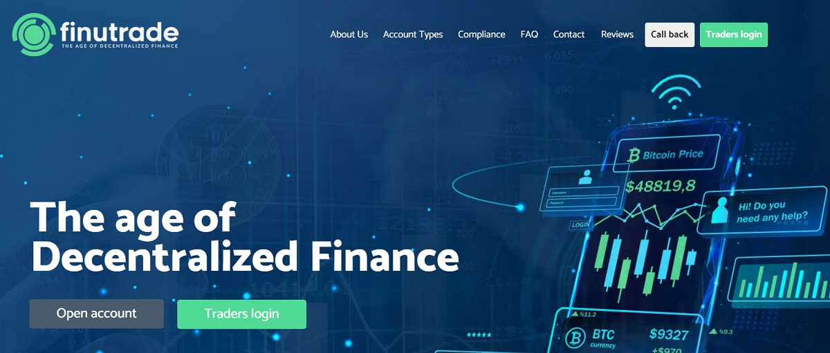 FinuTrade homepage