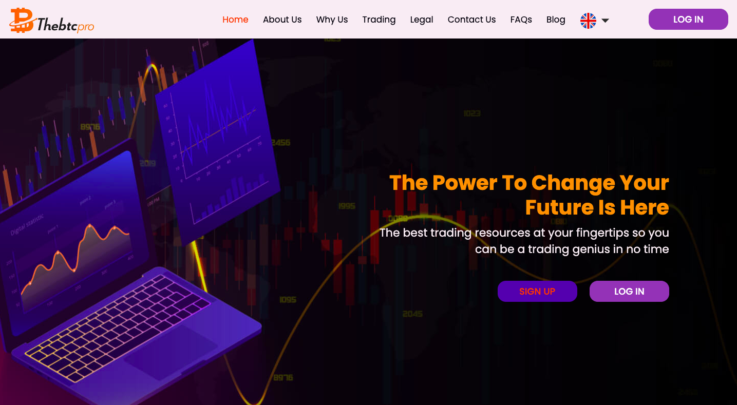 The BTC Pro trading platform