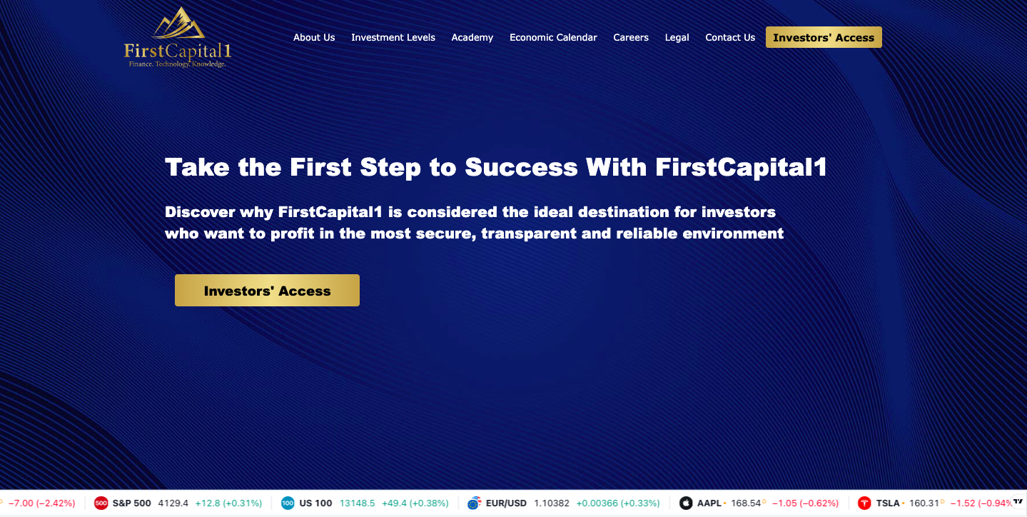 FirstCapital1 trading platform